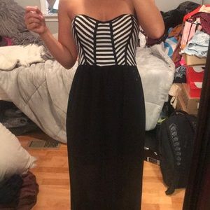 Black and White maxi dress